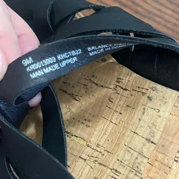 Korks Noelle black wedge sandal NEW size 9 - Picture 6 of 7